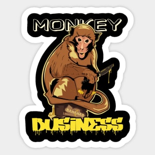 Monkey Business Sticker